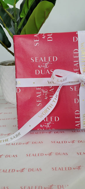 Sealed With Duas Signature Wrapping Paper 8ft  Roll (Premium)