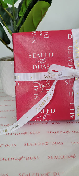 Sealed With Duas Signature Wrapping Paper 8 ft Roll (Premium)